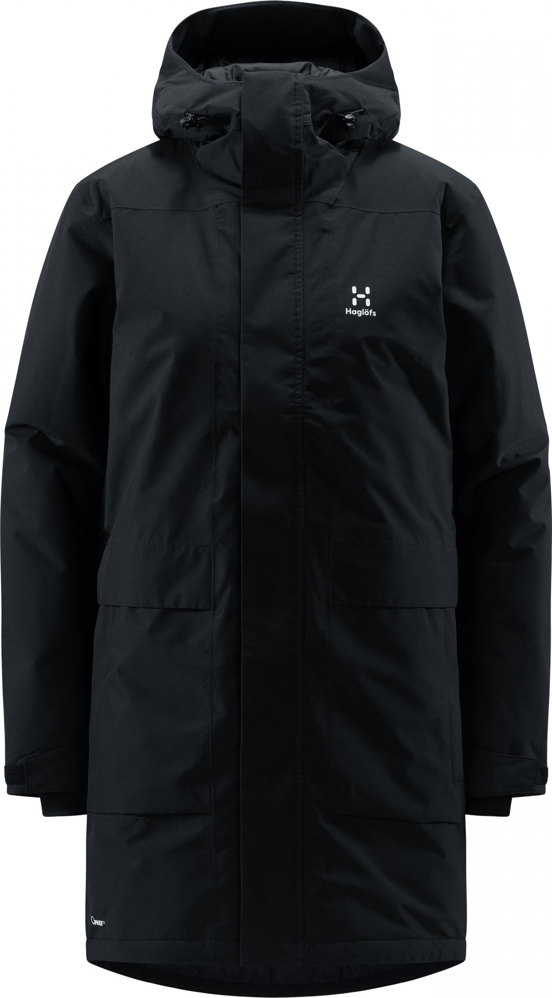 Dámská zateplená parka Haglöfs Salix Mimic Proof - černá Velikost: M