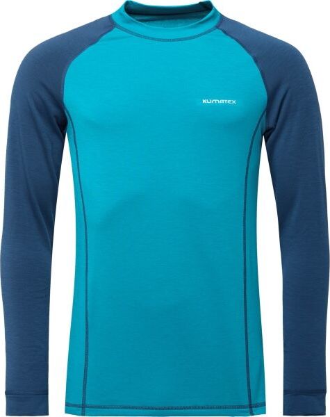 Pánské funkční triko s dlouhým rukávem KLIMATEX Oto tmavě modrá Velikost: S