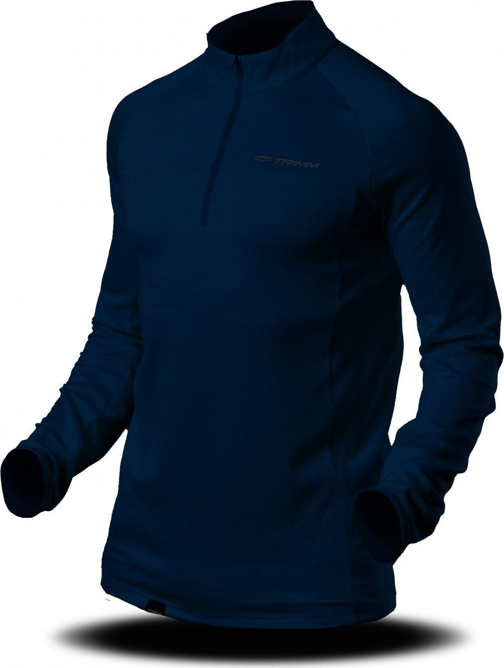 Pánská fleecová mikina TRIMM CUBE dark navy Barva: dark navy, Velikost: S