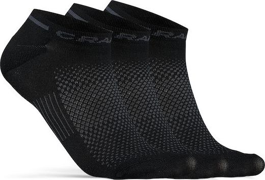 Funkční ponožky CRAFT Core Dry Shaftless 3-pack černé Velikost: 37-39