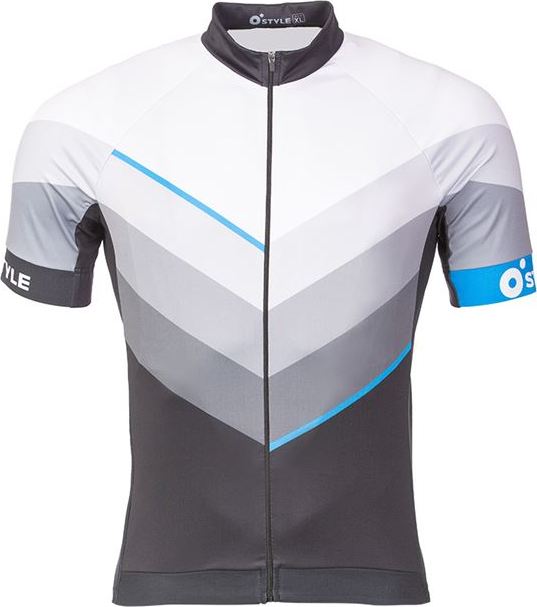 Pánský cyklodres O'STYLE Line race šedý Velikost: XS