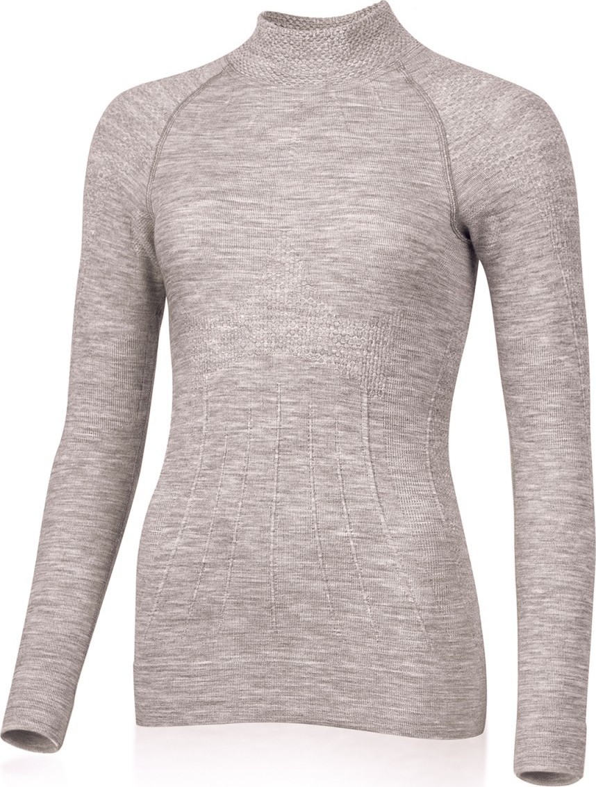 Dámské merino triko LASTING Walisa béžové Velikost: S/M