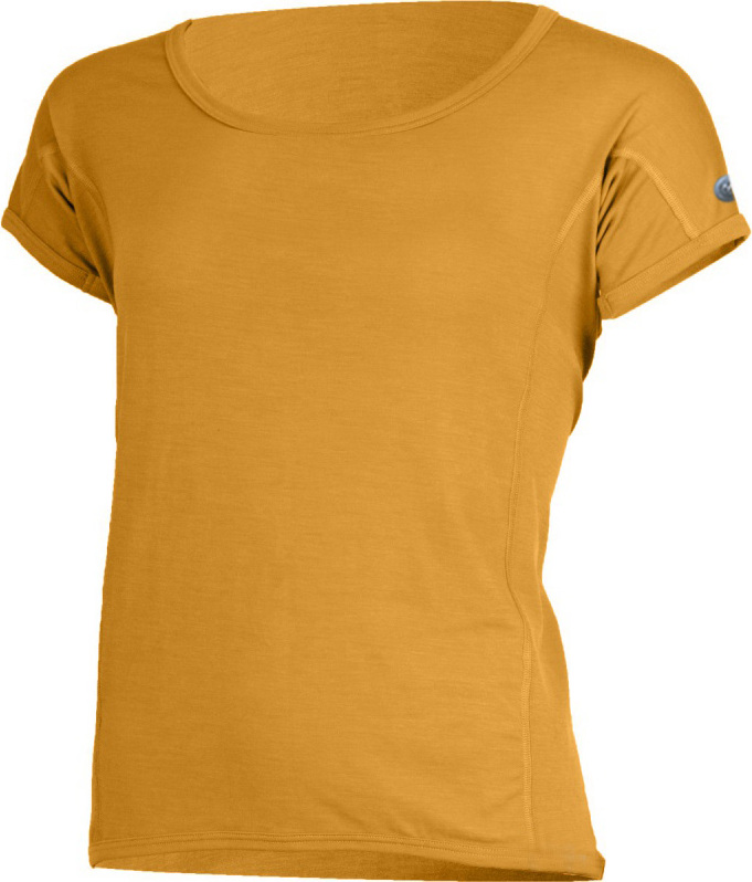 Dámské merino triko LASTING Mona žluté Velikost: M