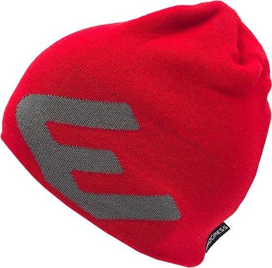 Zimní pletená čepice PROGRESS Slimmer červená Velikost: UNI
