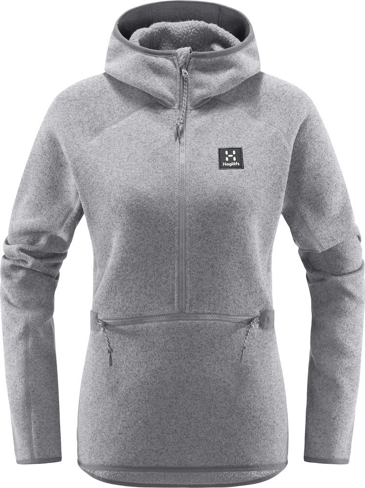 Dámská fleecová mikina Haglöfs Risberg 1/2 Zip - šedá Velikost: S