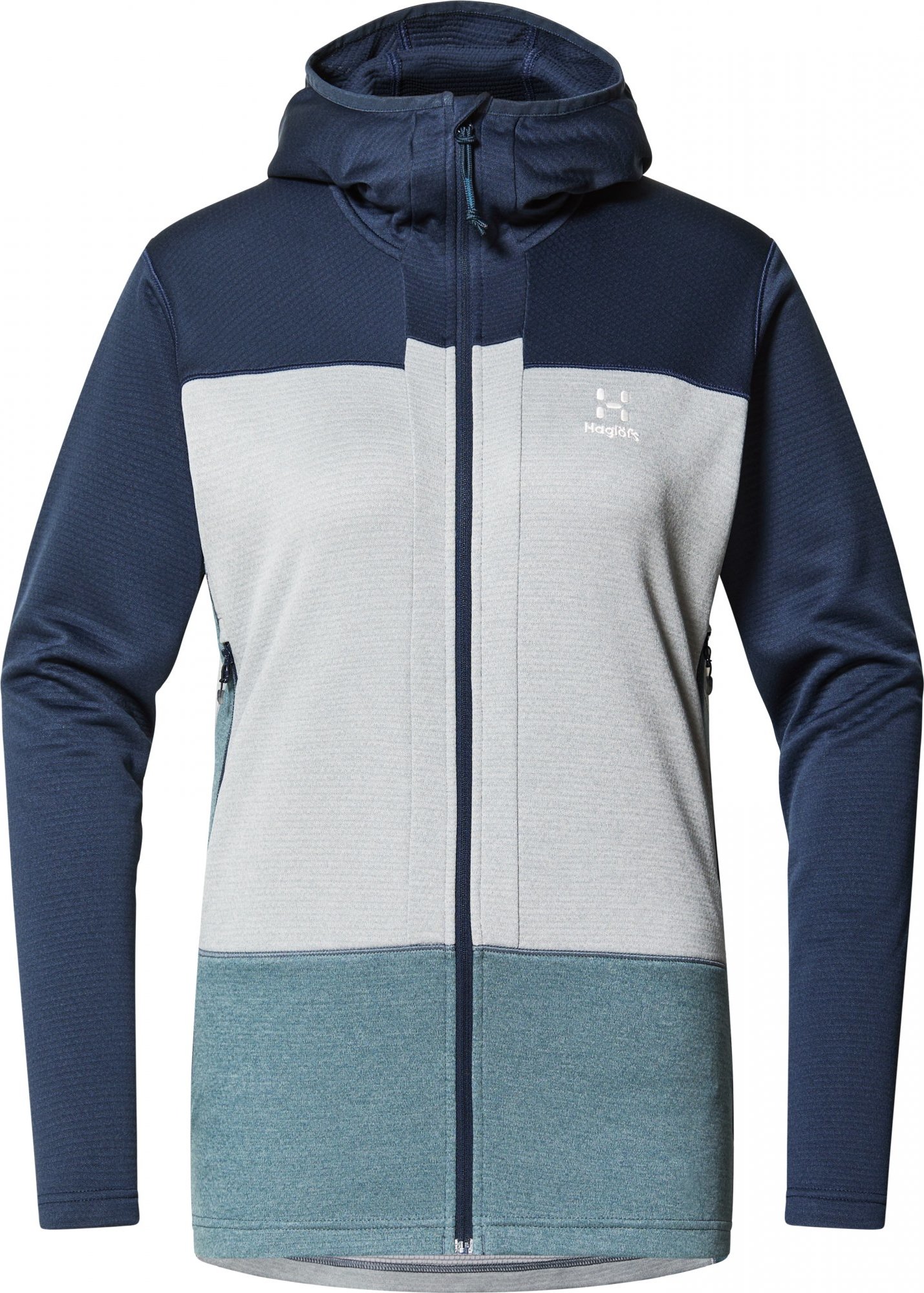 Dámská technická mikina Haglöfs ROC Flash Mid Hood - modrá Velikost: L