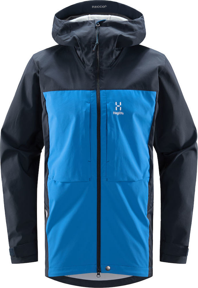 Pánská softshellová bunda Haglöfs Touring Infinium - modrá Velikost: L