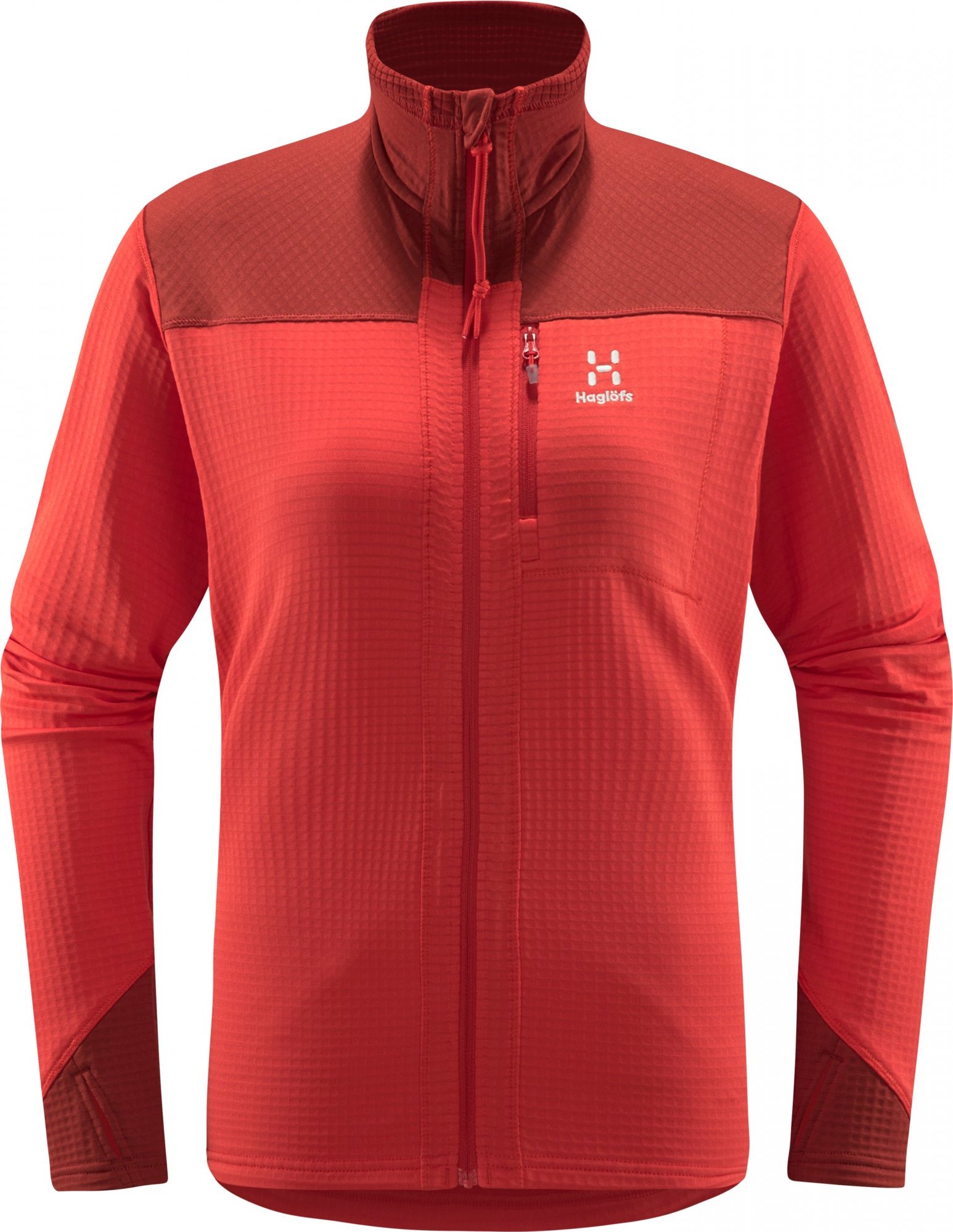 Dámská technická mikina Haglöfs ROC Spitz Mid - červená Velikost: S