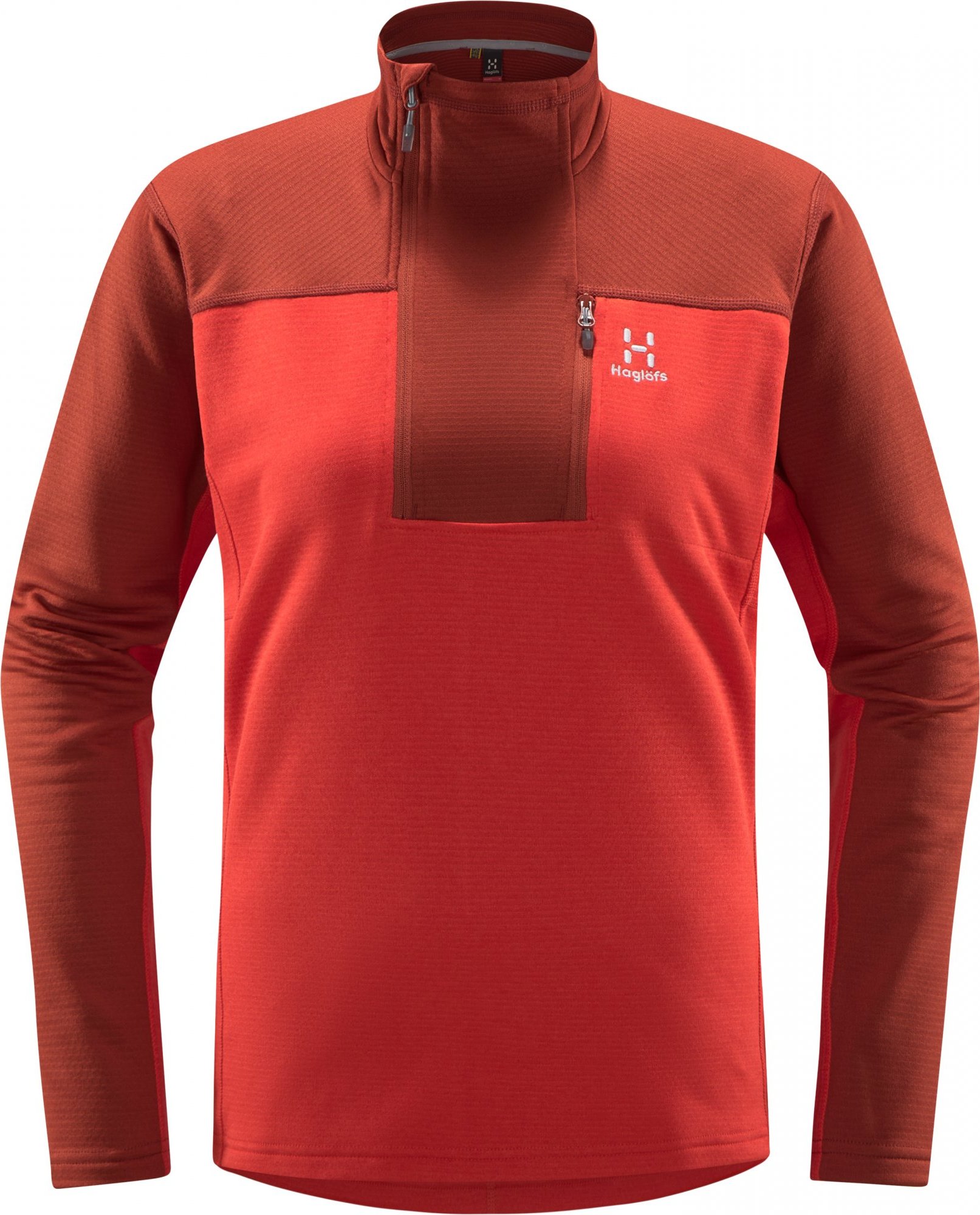 Dámská technická mikina Haglöfs ROC Flash Mid Halfzip - červená Velikost: M