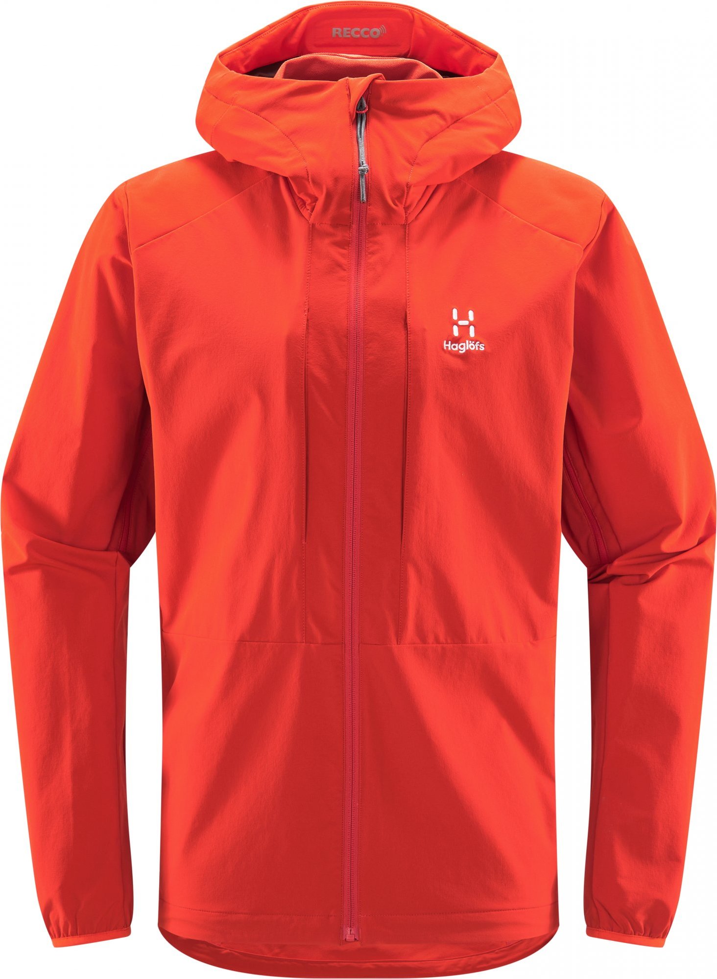 Pánská softshellová bunda Haglöfs Discover touring - červená Velikost: S