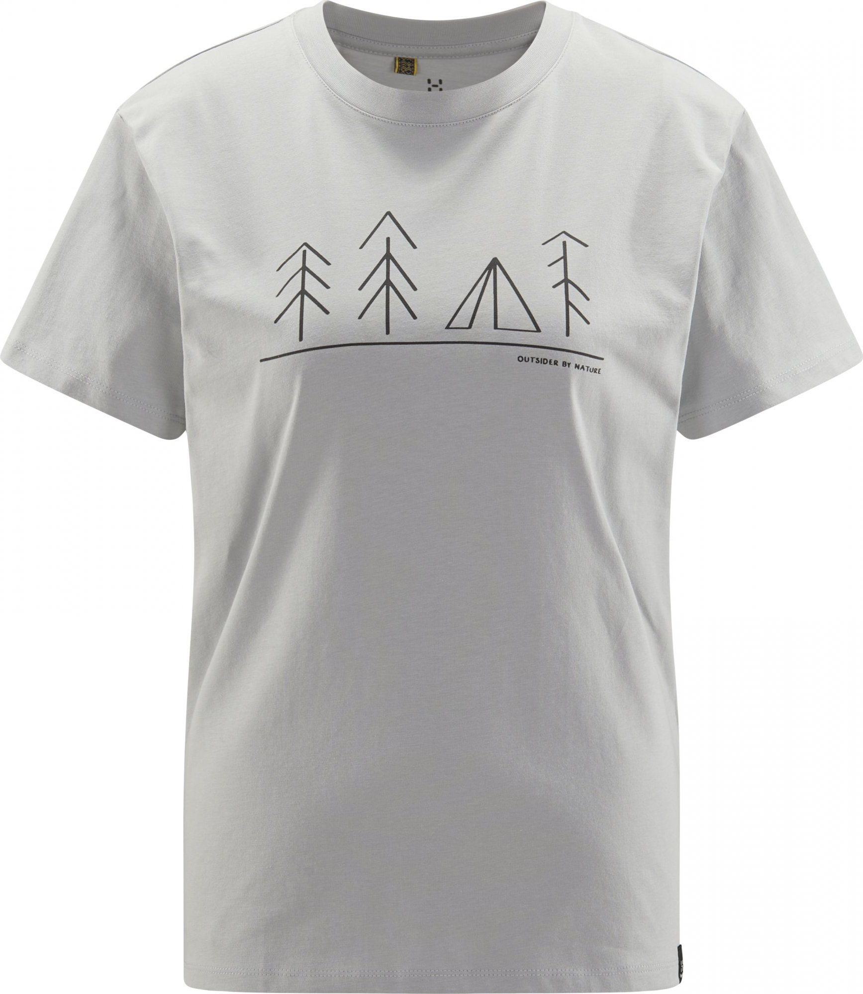 Dámské bavlněné triko Haglöfs Camp - sv.šedá Velikost: L