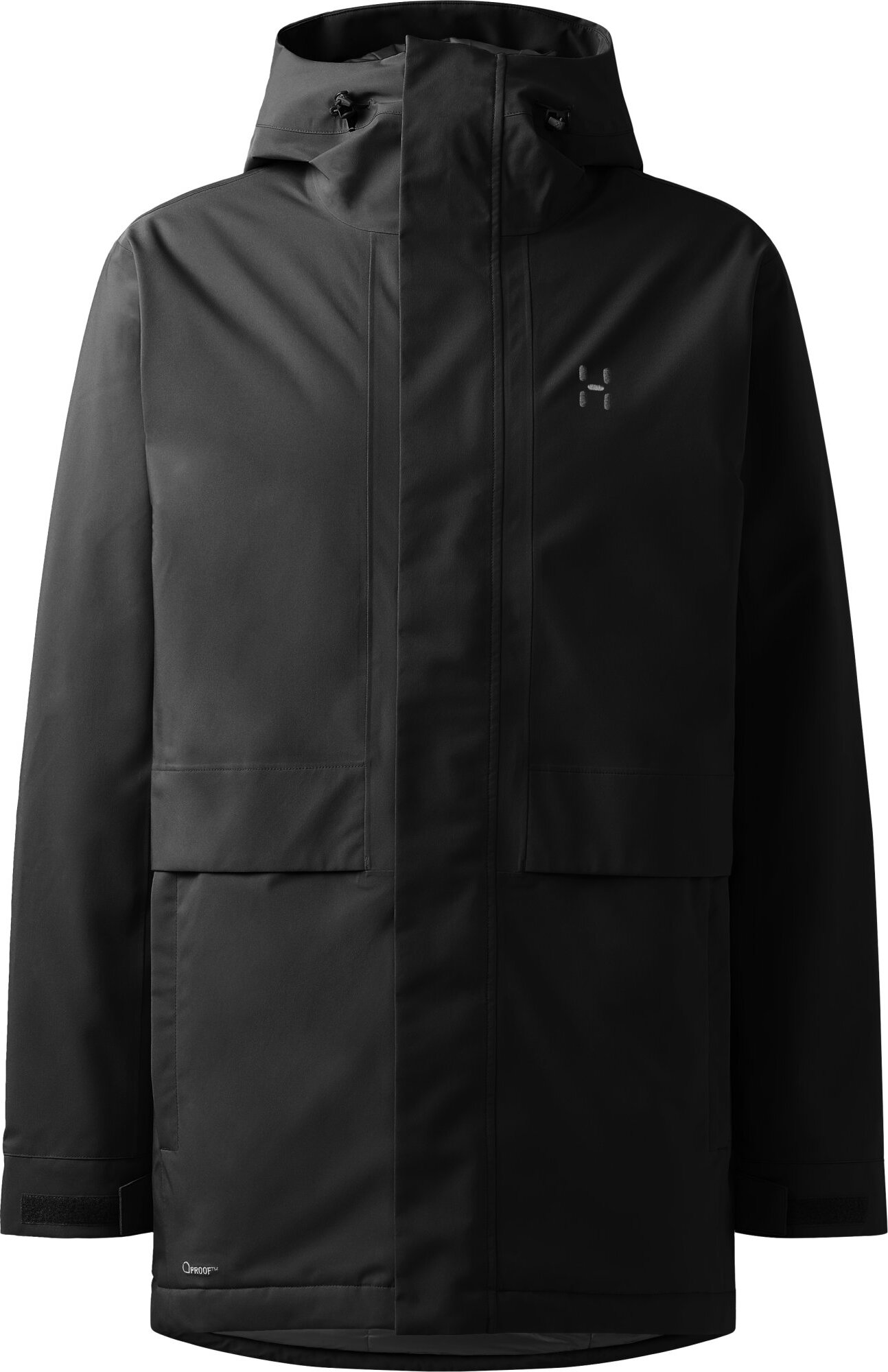 Pánská zateplená parka Haglöfs Salix Mimic Proof - černá Velikost: S