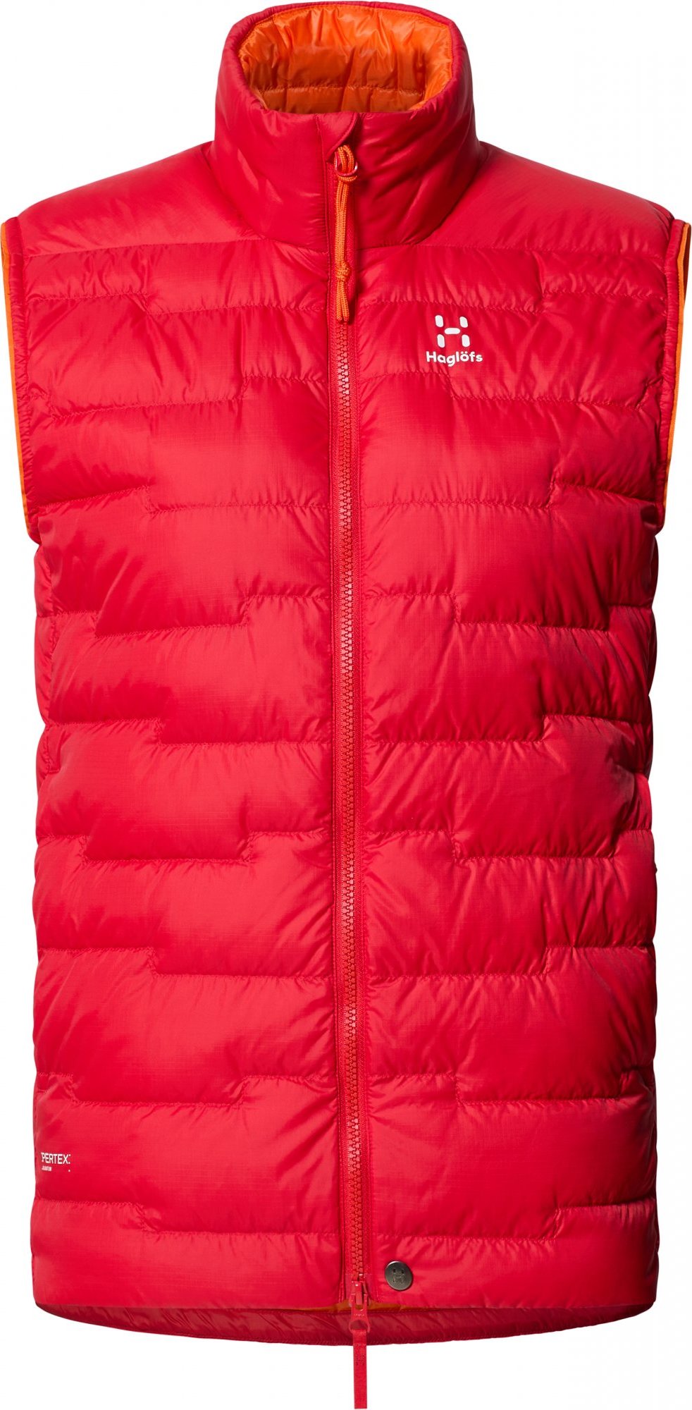 Dámská péřová vesta Haglöfs ROC Flash Down - červená Velikost: S