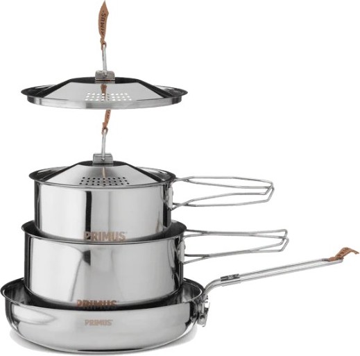 Nádobí PRIMUS CampFire Cookset S.S. Small - šedá Velikost: S