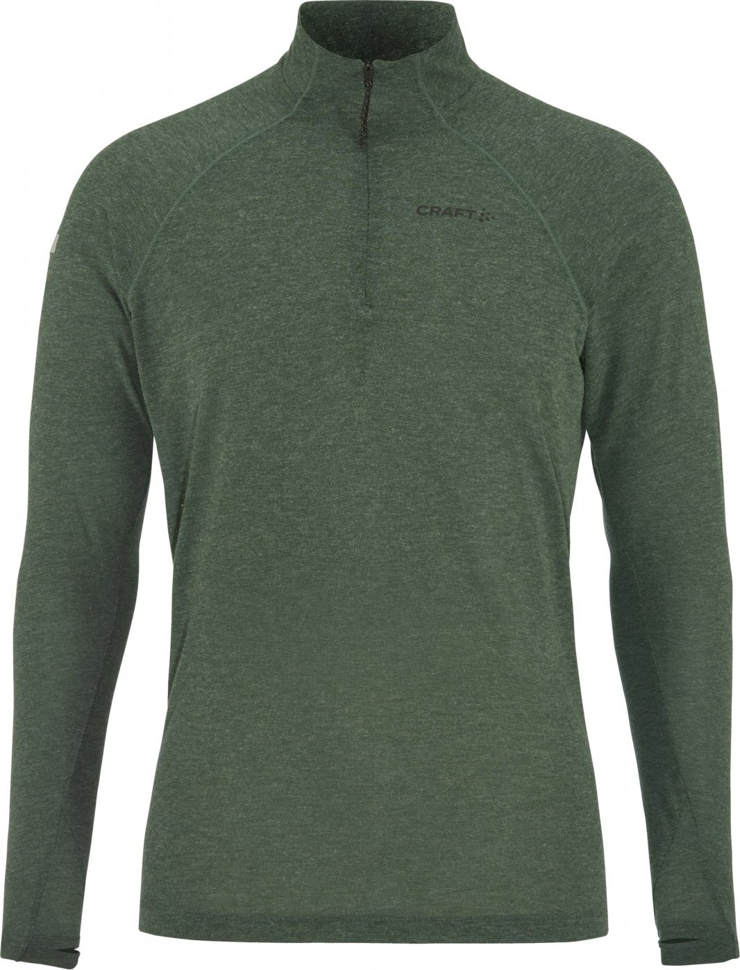 Pánské funkční triko CRAFT ADV SubZ Wool LS 3 - zelená Velikost: S