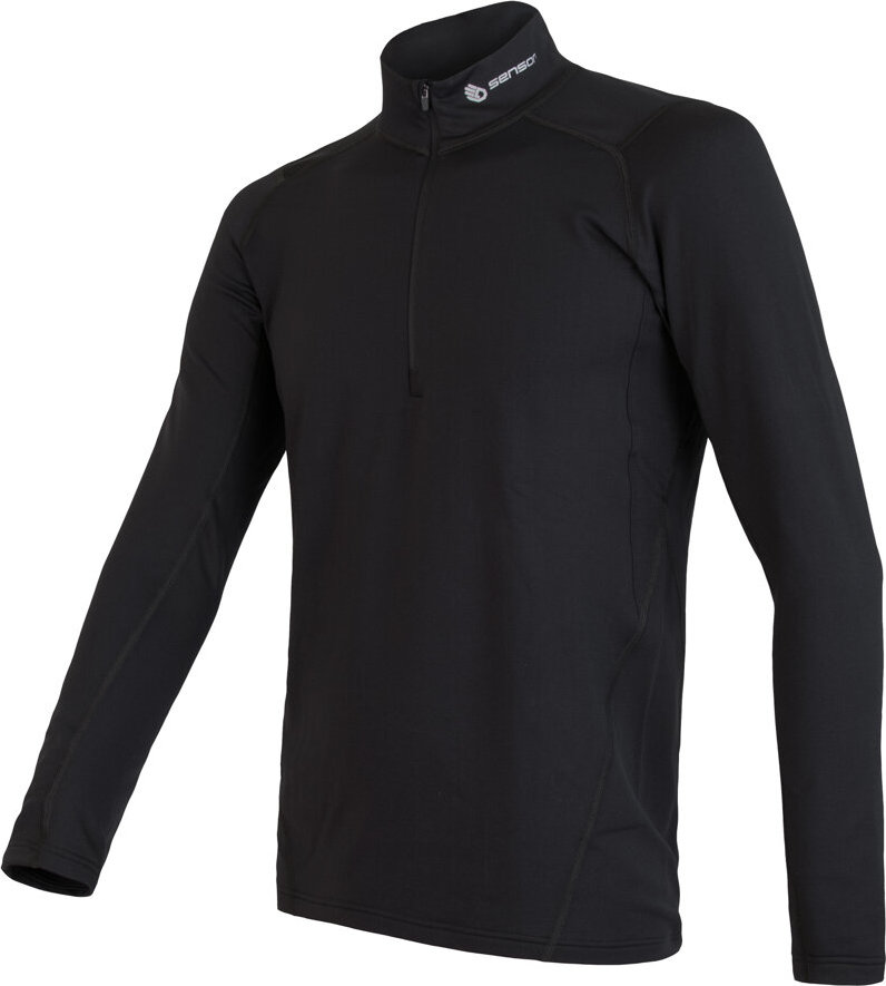 Pánské merino tričko SENSOR Coolmax thermo černá Barva: černá, Velikost: S