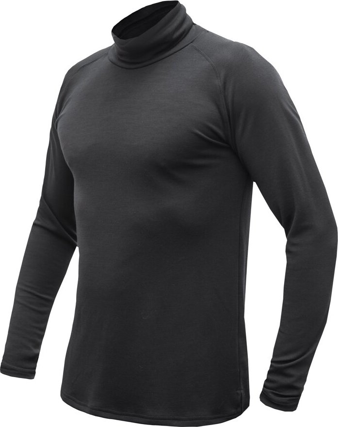 Pánské merino triko SENSOR Blend černé Barva: černá,