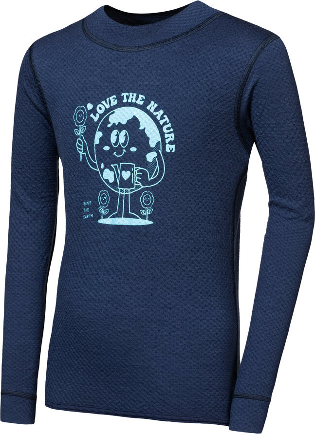 Dětské merino triko SENSOR Df Planet deep blue Barva: Modrá, Velikost: 90