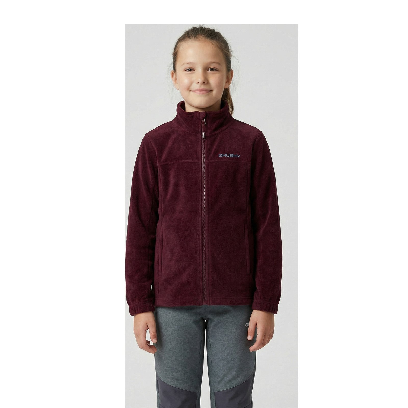 Dětská fleecová mikina HUSKY Aflee K červená Velikost: 128