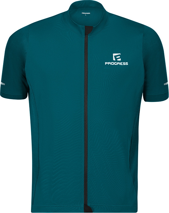 Pánský cyklistický dres PROGRESS Zephir petrol Velikost: L