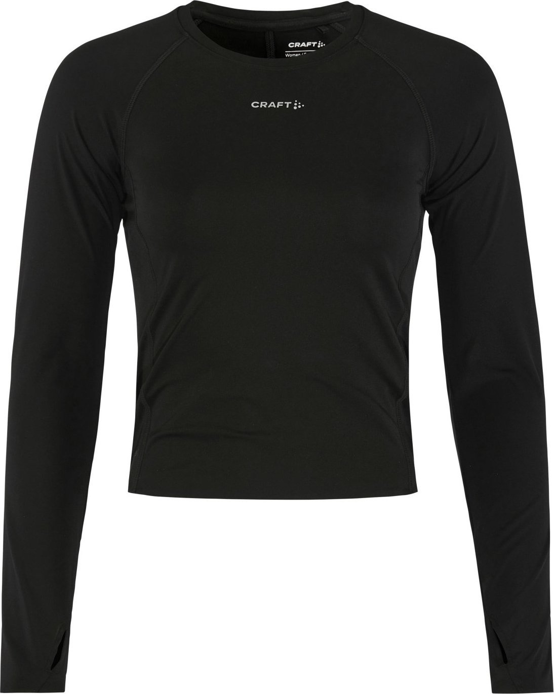 Dámské běžecké triko CRAFT Hypervent Tight Longsleeve - černá Velikost: M