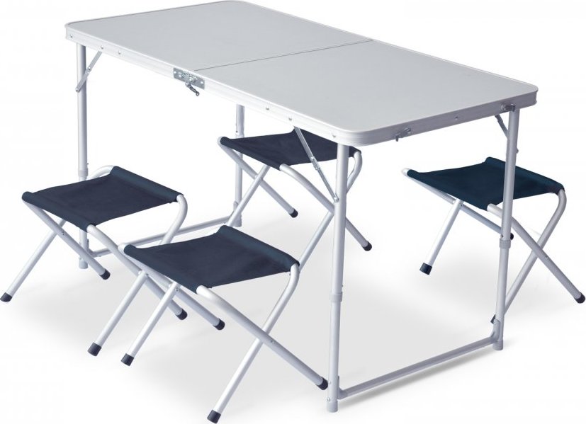 Kempingový stůl a židle PINGUIN Furniture set modrý