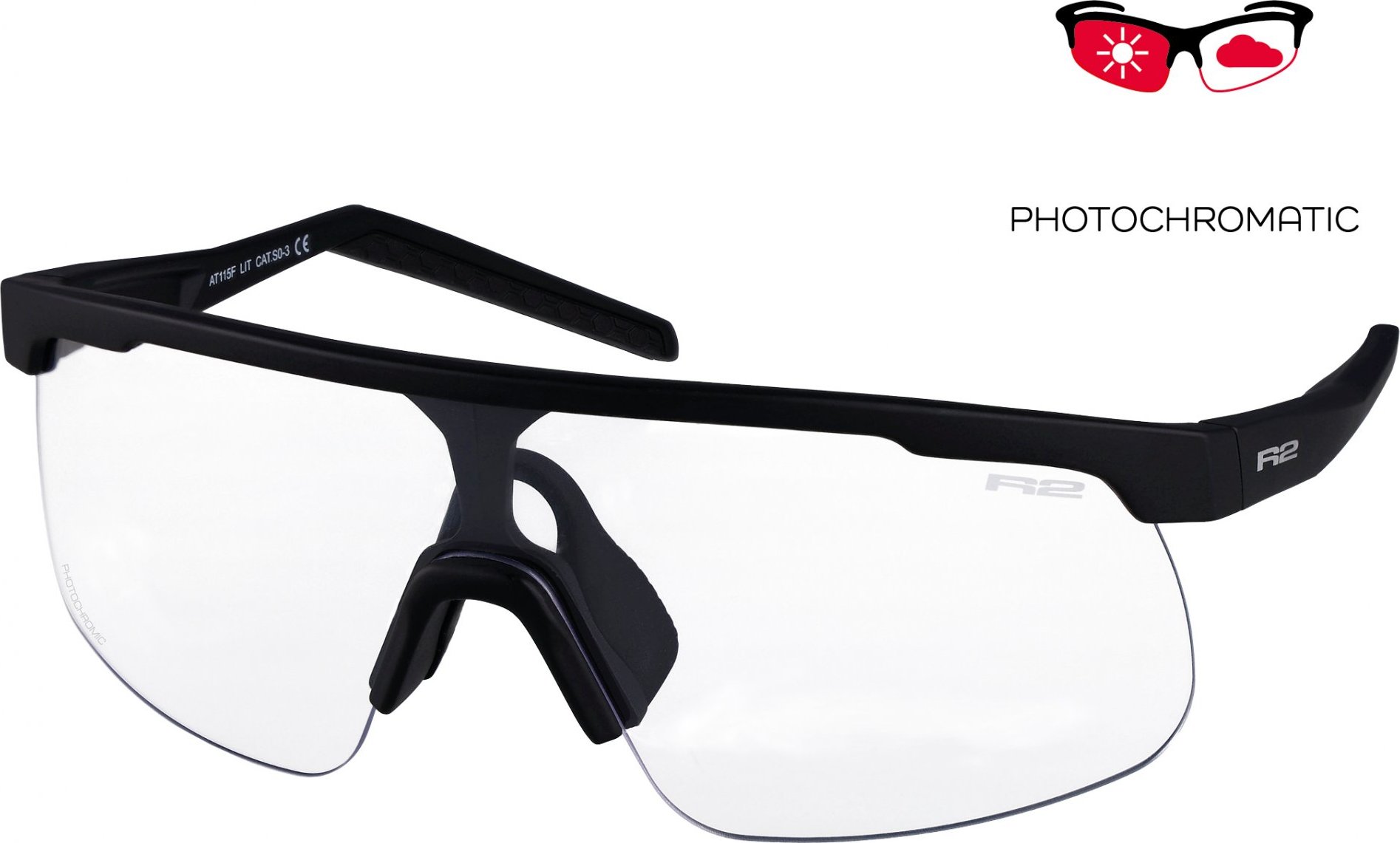Juniorské fotochromatické sportovní sluneční brýle R2 Lit AT115F
