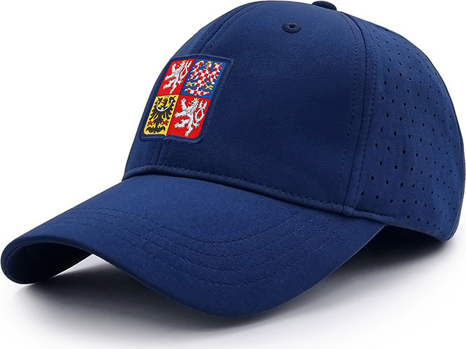 Klasická kšiltovka PROGRESS Baseball Cap Czech modrá Velikost: UNI