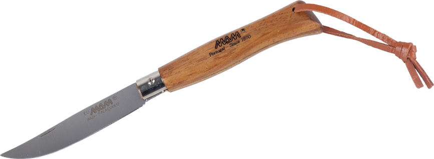 Zavírací nůž s koženým poutkem MAM Douro 2081 - bubinga 8,3 cm