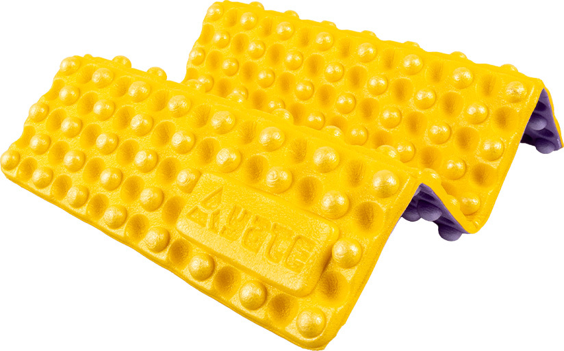 Levně Sedátko skládací YATE BUBBLES Plus žlutá/fialová