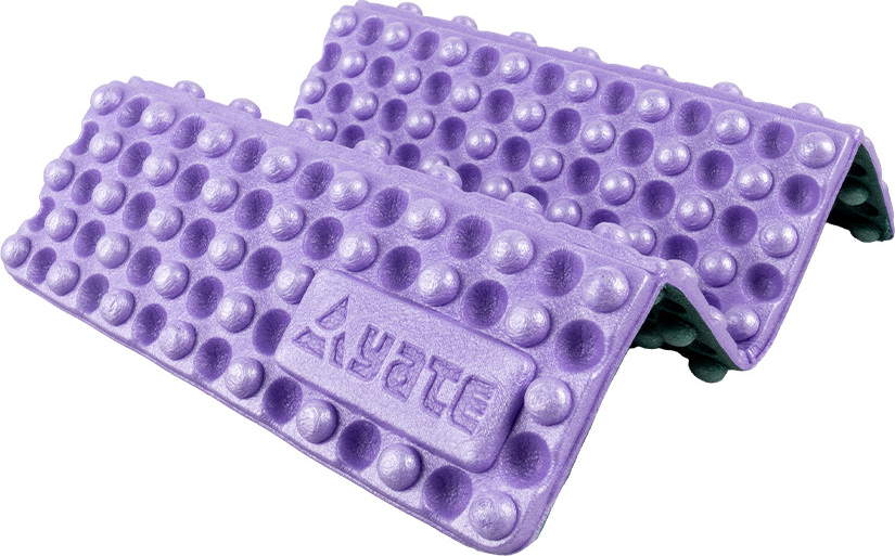 Levně Sedátko skládací YATE BUBBLES Plus fialová/tm. zelená