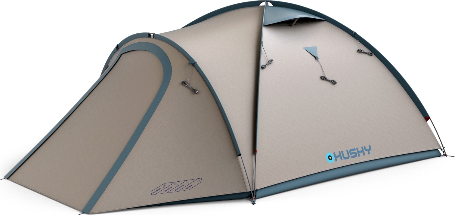 Kempingový stan HUSKY pro 4 osoby Bizon 4 Classic light grey Velikost: onesize