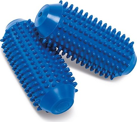 Masážní váleček s bodlinkami Ledragomma TONKEY TWIN ROLL pár, modrá