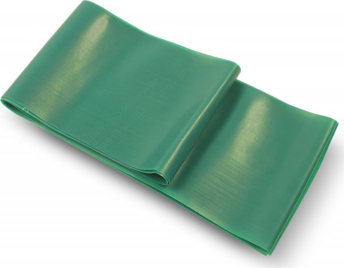 Cvičební pás MSD BAND MSD-BAND Latex Free, 45.5m tuhý, zelený (role)