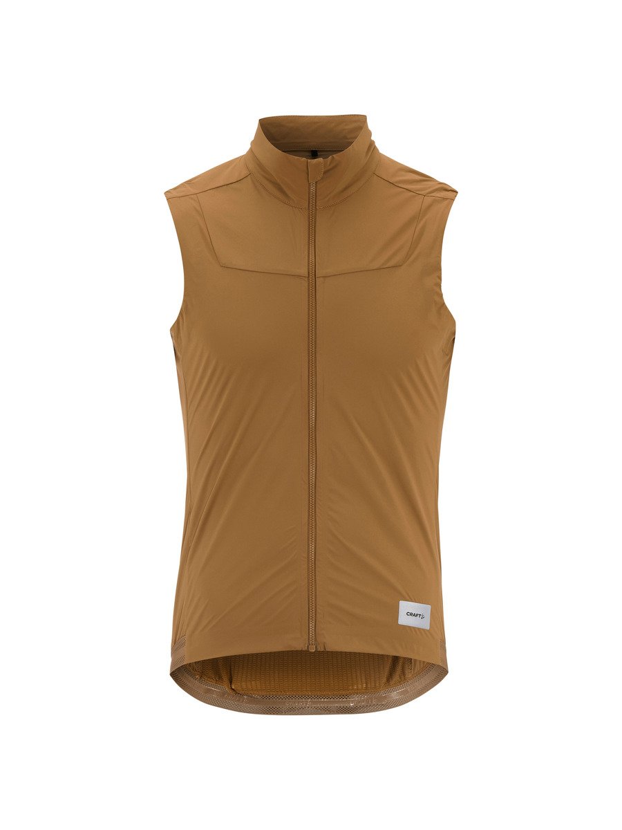 Pánská cyklovesta CRAFT Endur Light Wind - hnědá Velikost: XL