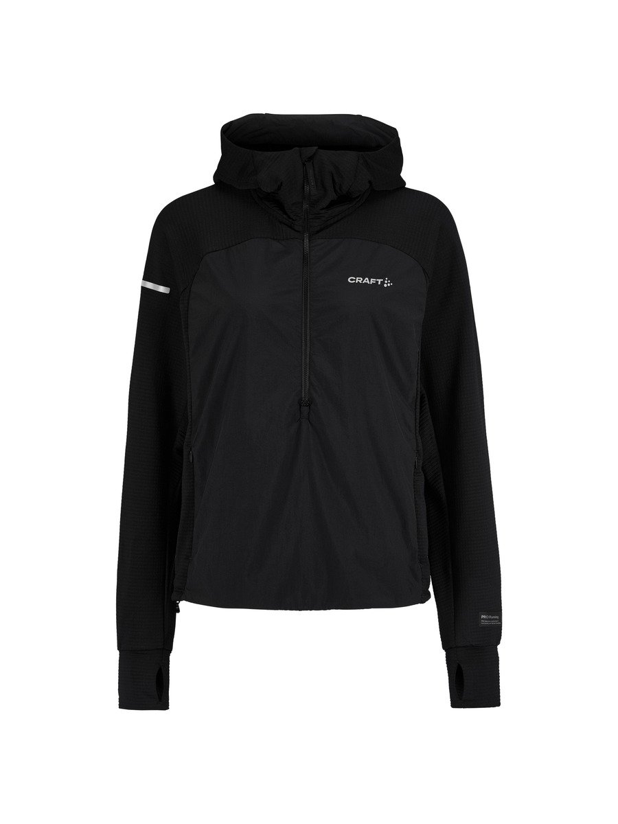 Dámská bunda CRAFT SubZ Light Hood Sweater - černá Velikost: XL
