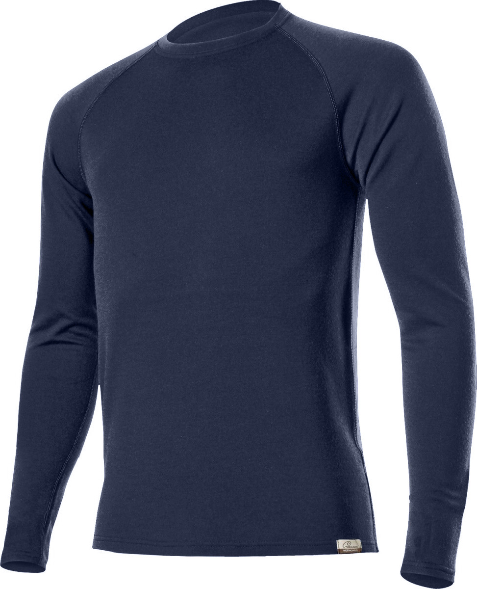 Pánská merino mikina LASTING Wity modrá Velikost: 2XL