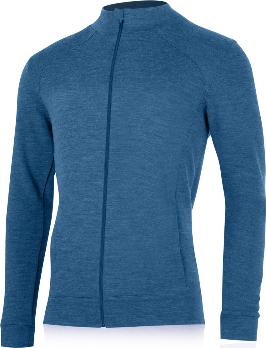 Pánská merino mikina LASTING Sarmin modrá Velikost: XL