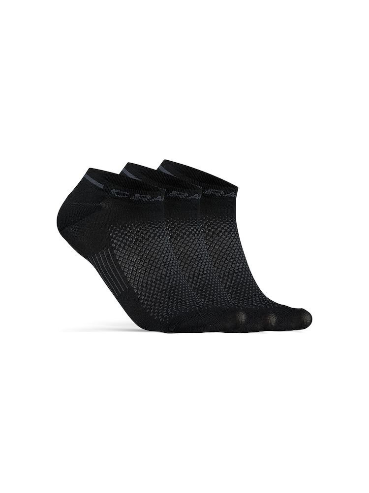 Funkční ponožky CRAFT Core Dry Shaftless 3-pack černé Velikost: 37-39