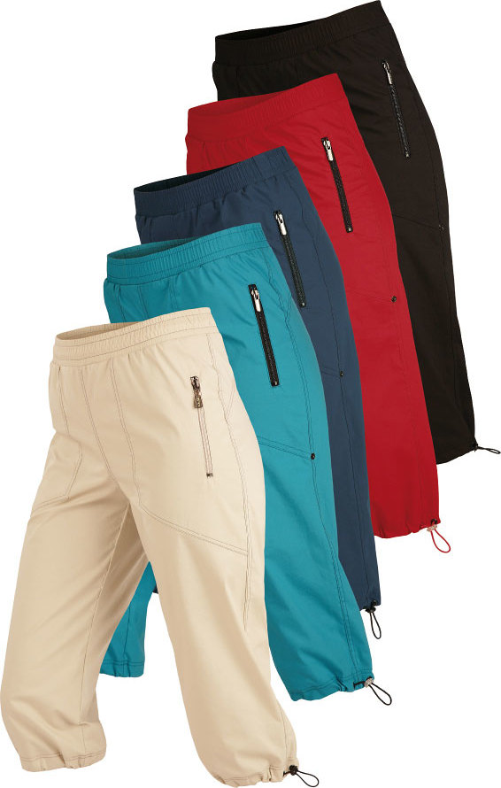 Dámské kalhoty LITEX v 3/4 délce do pasu Velikost: S, Barva: béžová