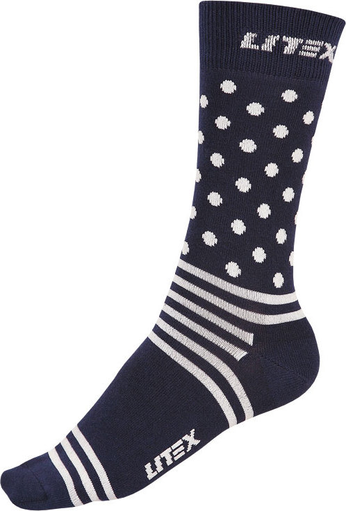 Designové ponožky LITEX Velikost: 24-25, Barva: tmavě modrá