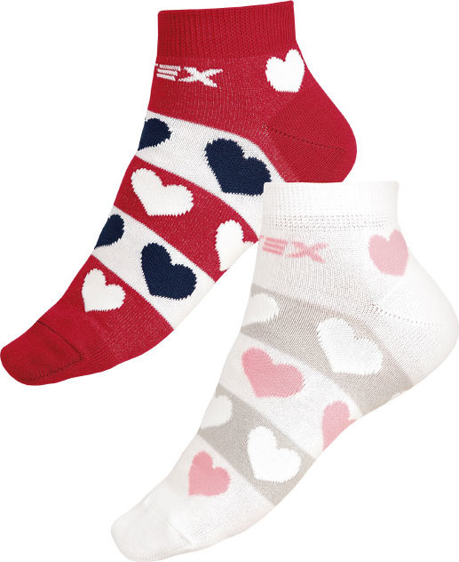 Designové ponožky LITEX nízké Velikost: 24-25, Barva: Bílá