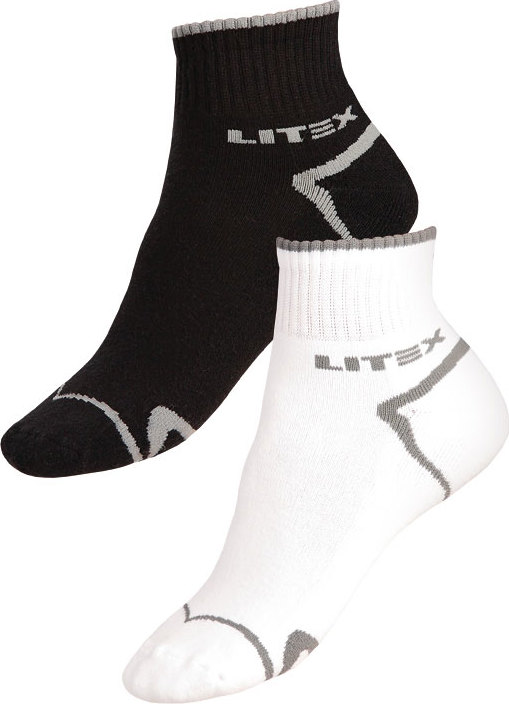Sportovní ponožky polovysoké LITEX Velikost: 24-25, Barva: Bílá