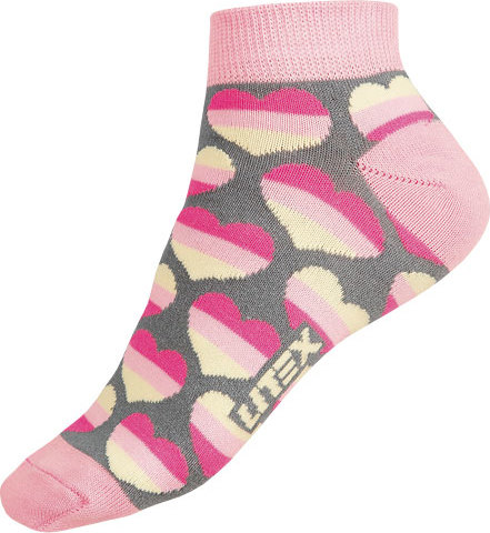 Designové ponožky LITEX nízké Velikost: 26-27, Barva: šedá