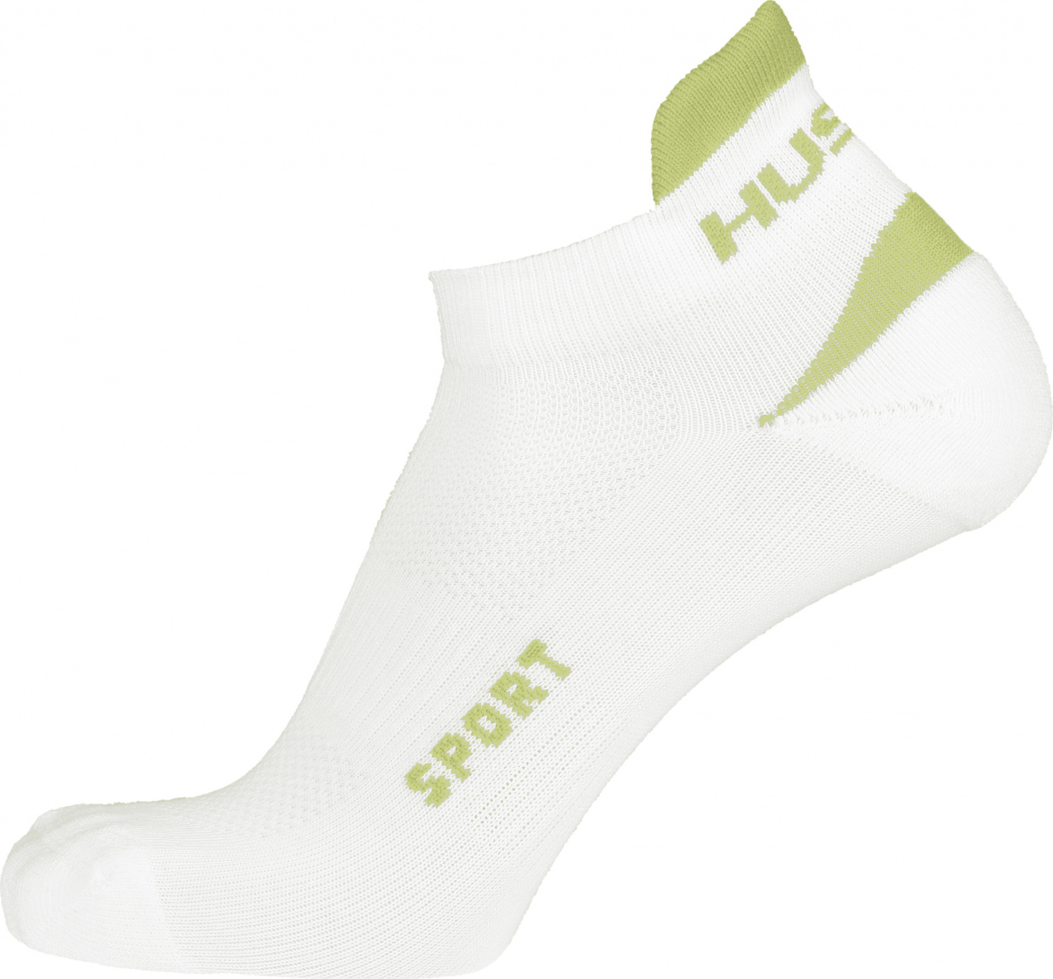 Ponožky HUSKY Sport bílá/sv. zelená Velikost: L (41-44)