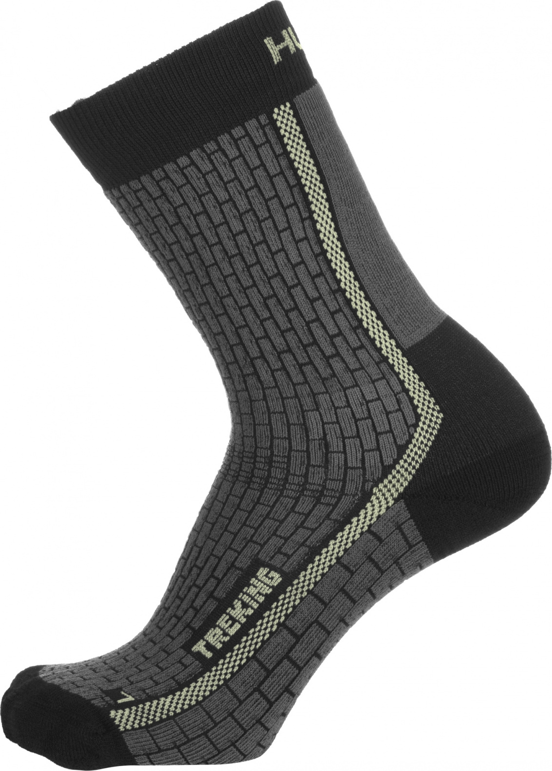Ponožky HUSKY Treking antracit/sv. zelená Velikost: M (36-40)