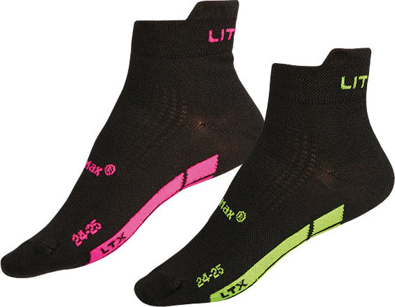 Sportovní ponožky LITEX CoolMax Velikost: 24-25, Barva: reflexní růžová