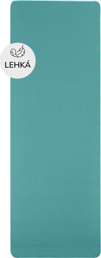 Yoga Mat YATE dvouvrstvá tyrkys/šedá