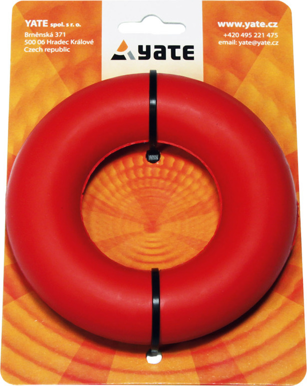 Posilovací kroužek YATE balený - středně tuhý červený