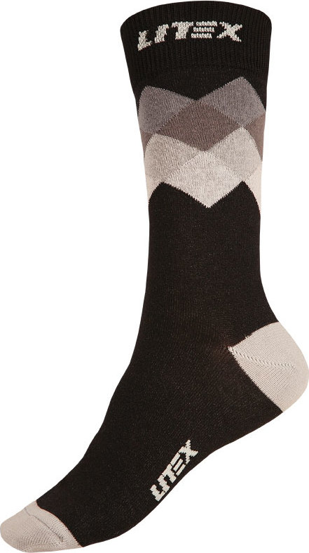 Designové ponožky LITEX Velikost: 26-27, Barva: šedá